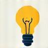Icon representing lightbulb for ideas