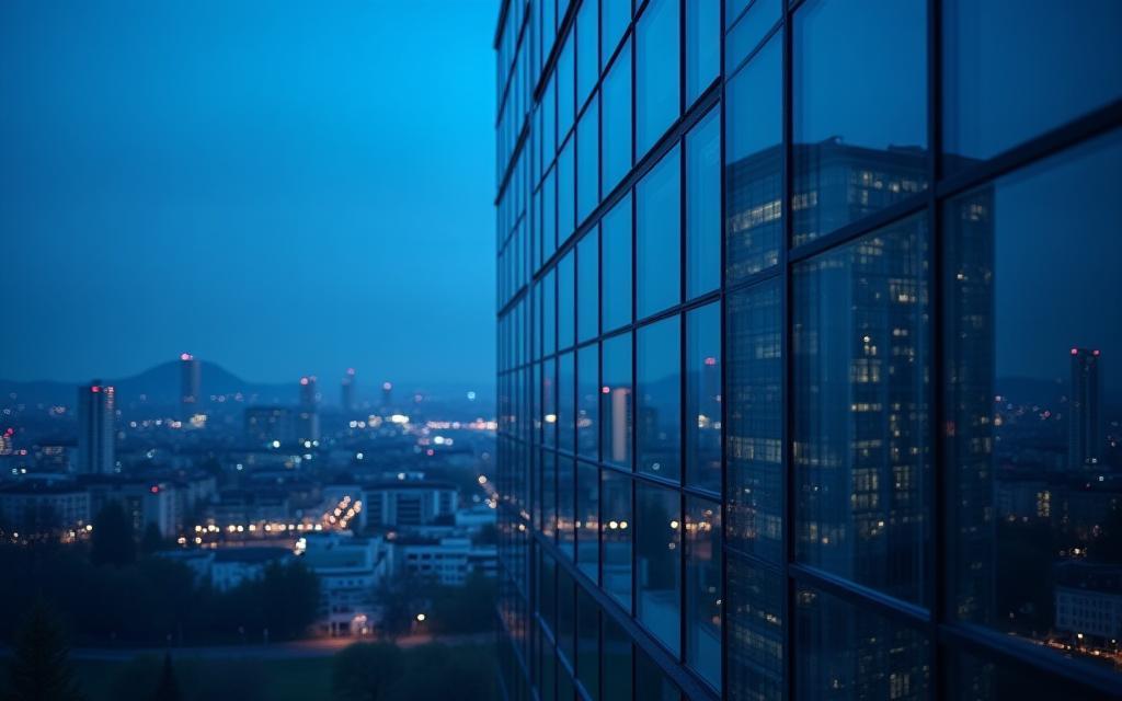 Modern office building facade representing corporate professionalism